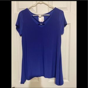 Ladies small top royal blue